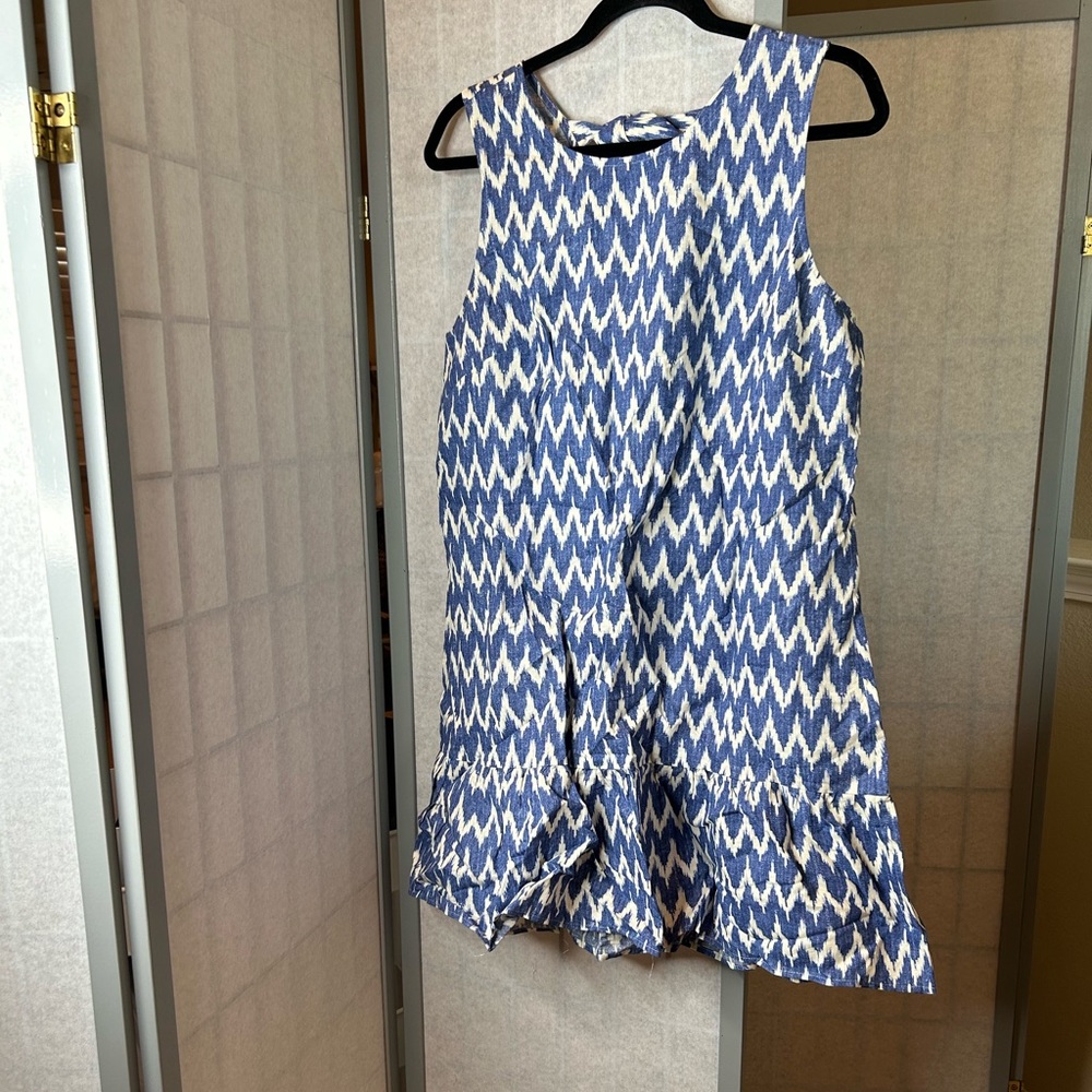 J Crew sleeveless linen/cotton dress